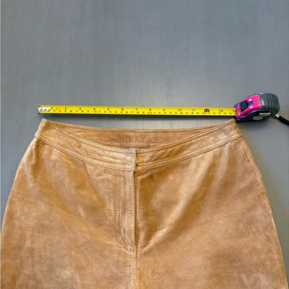 Yvonne Marie Women’s Suede Leather Pants Tan Genuine Leather Western Cowgirl - Picture 11 of 14